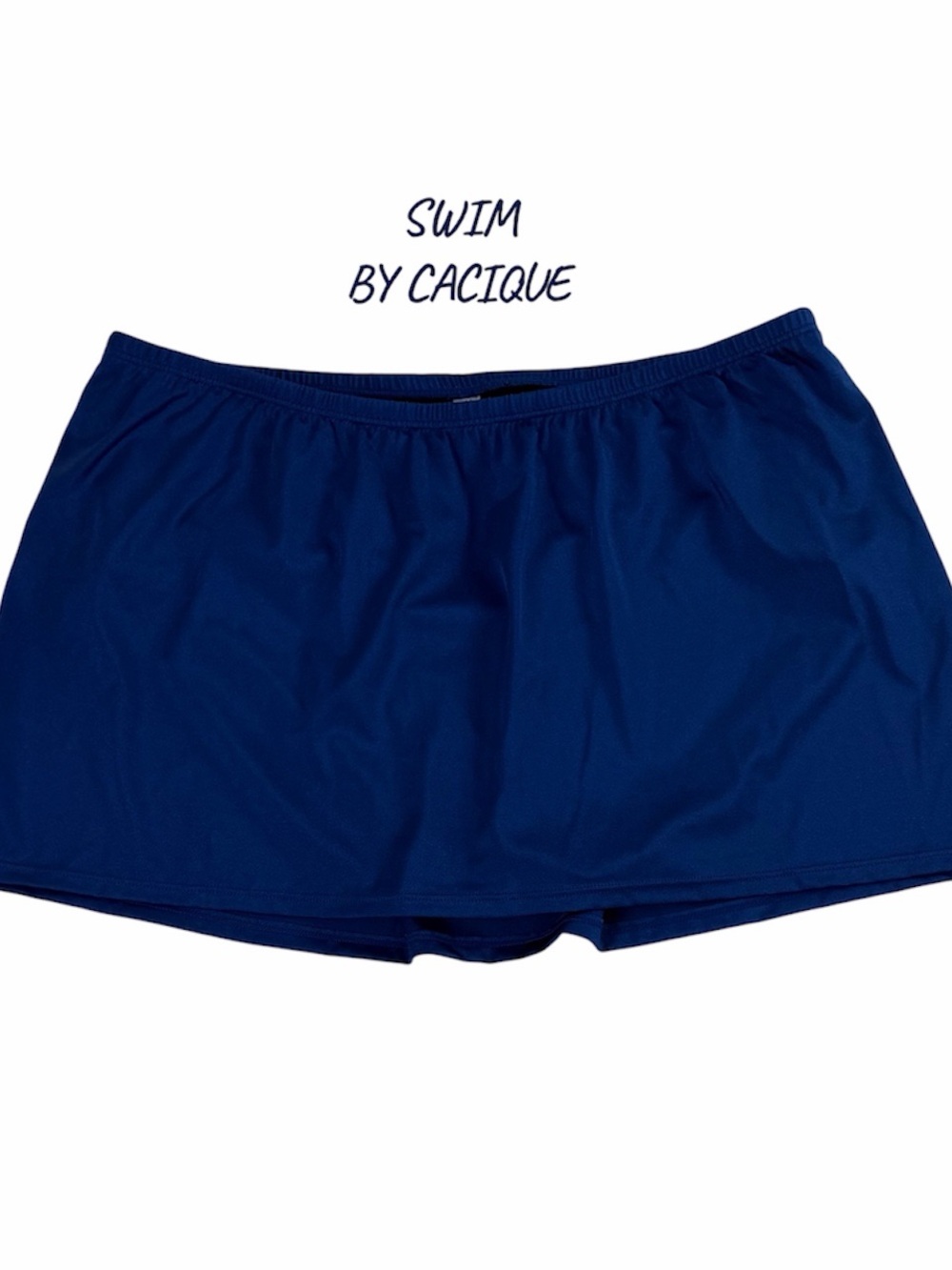 Cacique Swim Skirt Royal Blue Size 14 Built In Shorts Lane Bryant